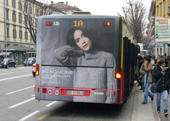 pubblicita autobus Brescia