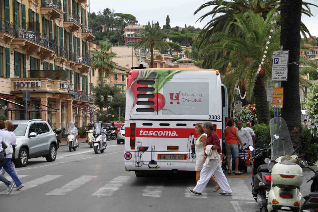Pubblicità su Autobus Liguria