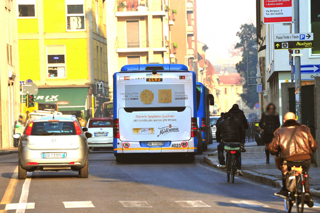 Pubblicità Autobus Torino, Milano, Roma, Napoli