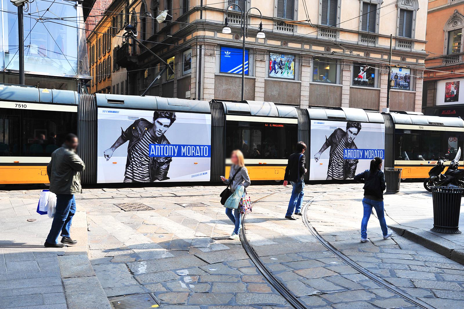 Pubblicità Tram Milano, Torino, Roma