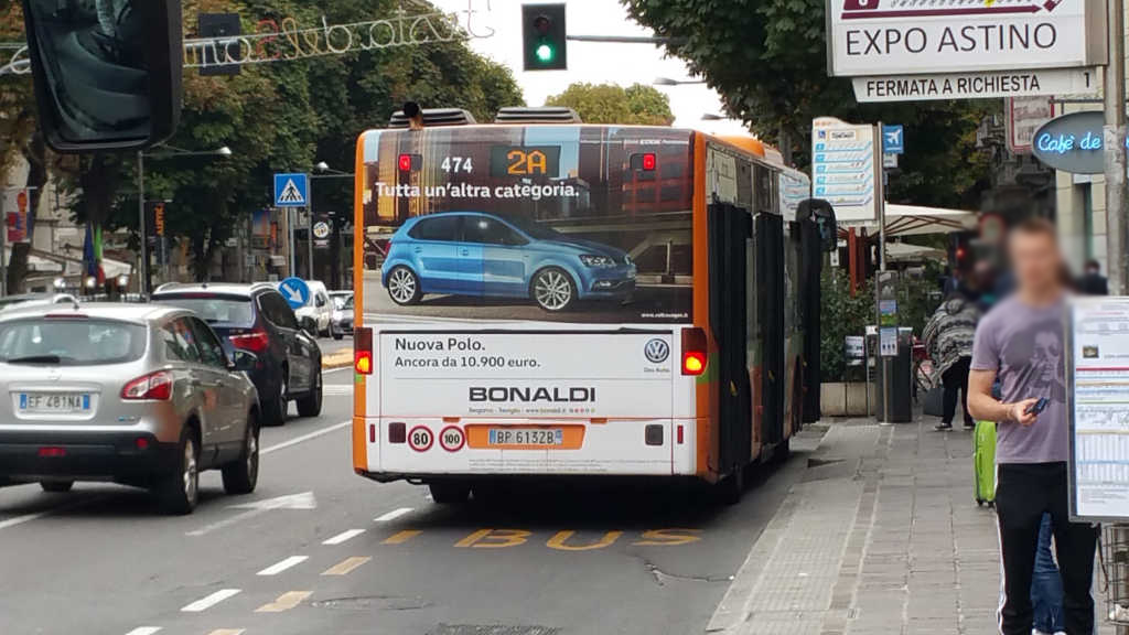 Pubblicità su Autobus Milano, Monza e Brianza, Bergamo, Brescia