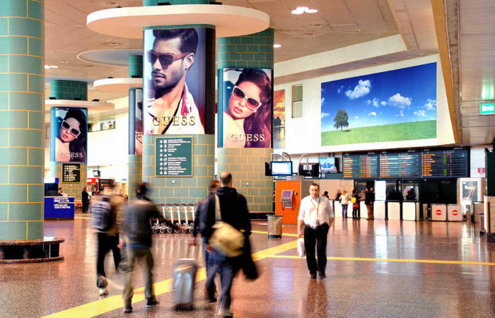 Pubblicità in Aeropoto Malpensa