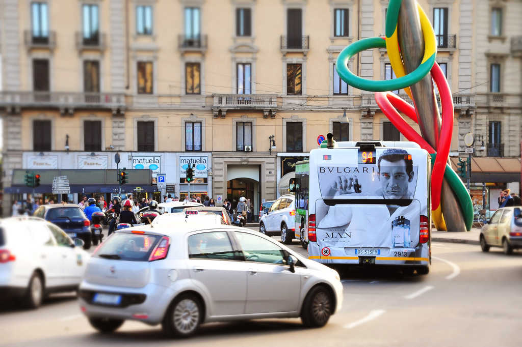 Pubblicità su Autobus Milano, Brescia