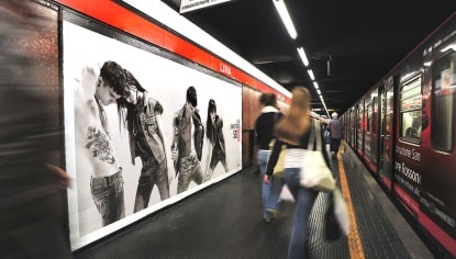 Pubblicità Metro Milano, Roma, Torino, Brescia, Napoli